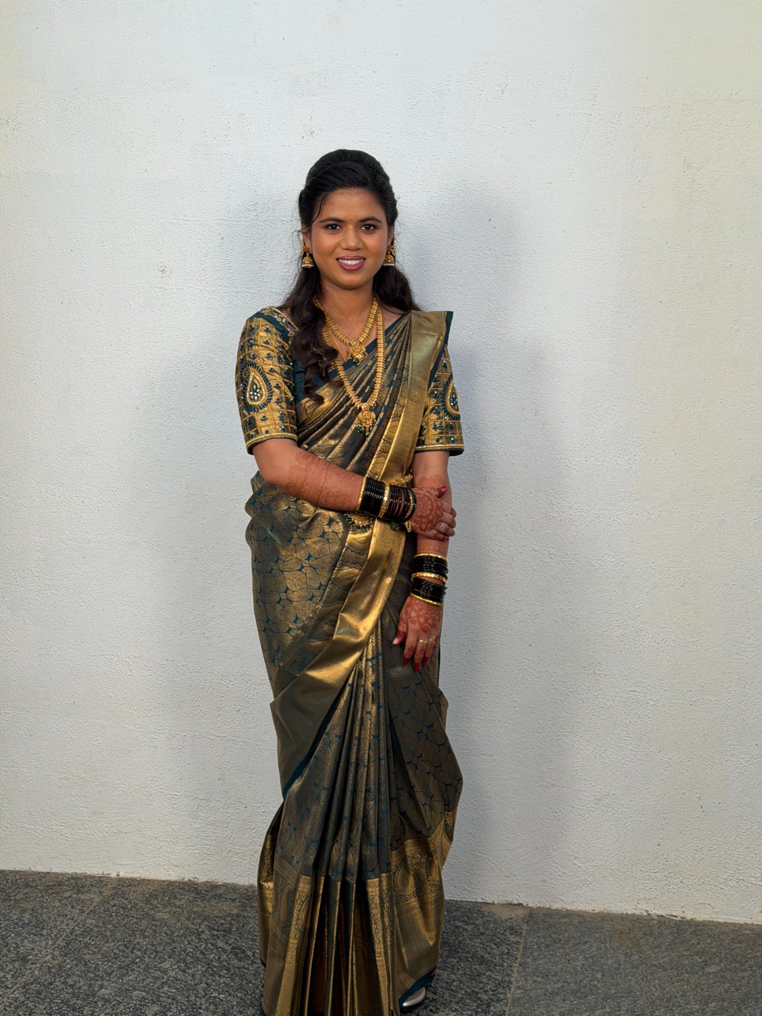 South Indian Traditional Saree Makeup